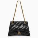 Balenciaga Crush Medium Bag With Black Quilted Chain