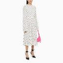 Balenciaga Hand Drawn Polka Dot White Dress - Balardi