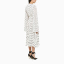 Balenciaga Hand Drawn Polka Dot White Dress - Balardi