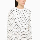 Balenciaga Hand Drawn Polka Dot White Dress - Balardi