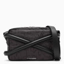 Alexander Mc Queen Black Camera Bag With Leather Details