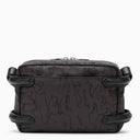 Alexander Mc Queen Black Camera Bag With Leather Details