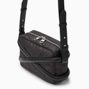 Alexander Mc Queen Black Camera Bag With Leather Details
