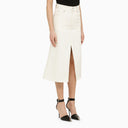 Alexander Mc Queen Ivory Denim Pencil Skirt - Balardi