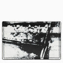 Alexander MC Queen Black/White Leather Porta con logo