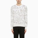Alexander Mc Queen Ivory/Grey Crew Neck Jersey - Balardi