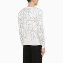 Alexander Mc Queen Ivory/Grey Crew Neck Jersey - Balardi