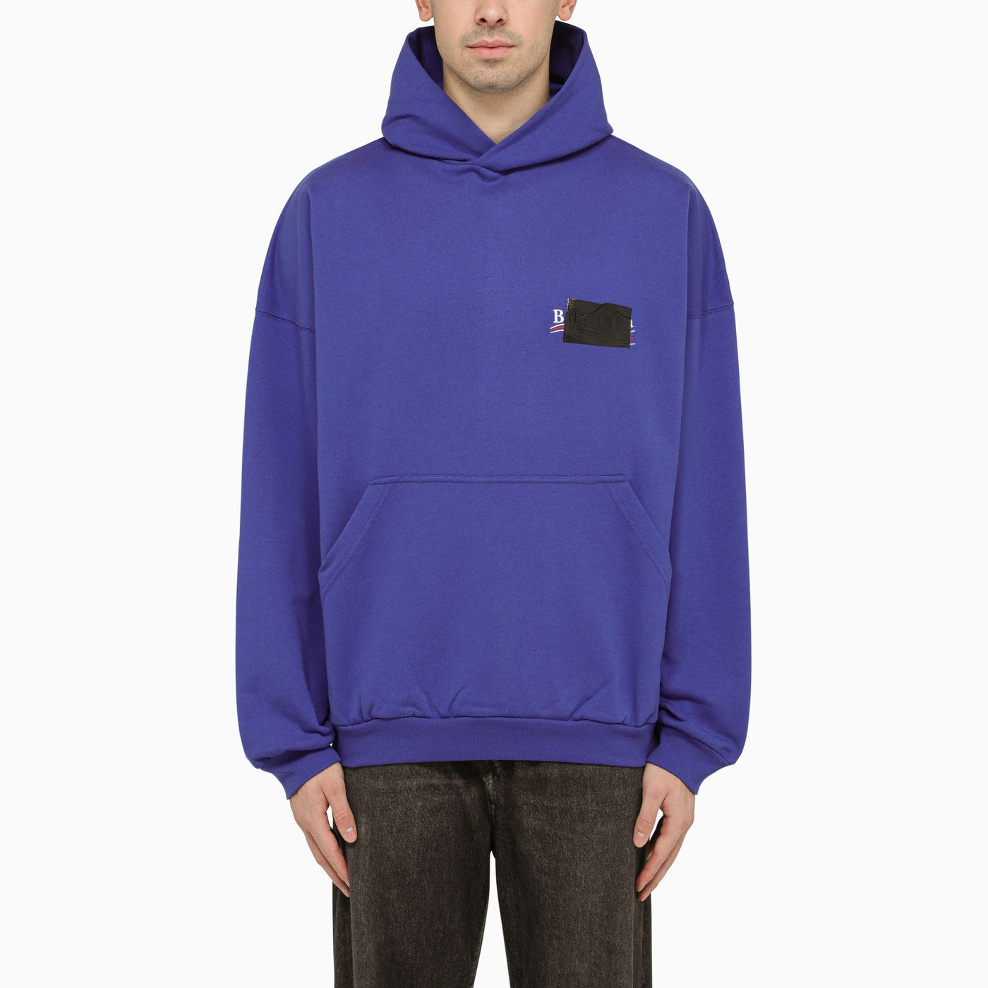 Balenciaga political hoodie discount blue