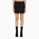 Alexander Mc Queen Navy Wool Miniskirt - Balardi