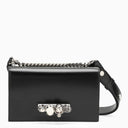 Alexander Mc Queen Jewelled Satchel Shoulder Bag Black - Balardi