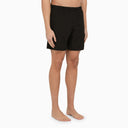 Alexander Mc Queen Black Bermuda Shorts With Logo
