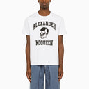 Alexander Mc Queen White/Black Varsity T Shirt