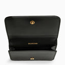 Balenciaga Monaco Black Leather Card Case With Logo