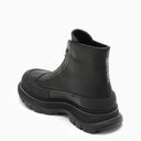 Alexander Mc Queen Black Zip Tread Slick Boot
