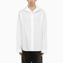 Balenciaga Kick Collar Oversize Shirt White