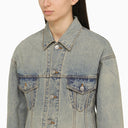 Balenciaga Light Blue Washed Effect Denim Jacket