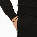 Alexander Mc Queen Seal Black/Gold Leather Logo Bracelet