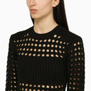 Alexander Mc Queen Black Knitted Midi Dress