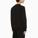 Alexander Mc Queen Black Crewneck Sweatshirt With Distorted Logo