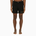 Alexander Mc Queen Black Swim Shorts With Logo