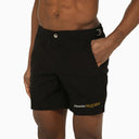 Alexander Mc Queen Black Swim Shorts With Logo