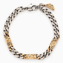 Alexander Mc Queen Seal Logo Chain Bracelet Silver/Gold
