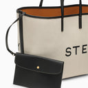 Stella Mc Cartney ECRU Cotton Blend Tote bolso con logotipo