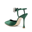 Manolo Blahnik Mabina 105 Silk Pumps