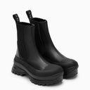 Stella Mc Cartney Black Logoed Ankle Boots - Balardi