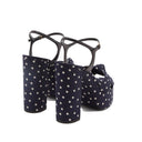 Saint Laurent Bianca Polka Dot Sandals