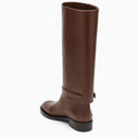 Burberry High Brown Leather Boot