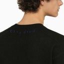 Burberry Black Wool Crewneck Pullover