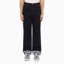 Burberry Blue Indigo Denim Jeans With Contrasting Hem
