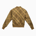 Burberry Cedar Yellow Check Pattern Jacket In Cotton