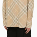 Burberry Check Pattern Button Down Shirt In Cotton