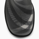 Burberry Marsh Black Gummi -Knöchelstiefel mit Scheckmuster