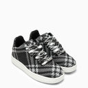 Burberry Black/White Check Pattern Box Sneaker