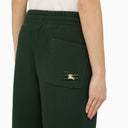 Burberry Dark Green Cotton Jogging Trousers
