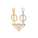Prada Set Of Two Logo Keyrings