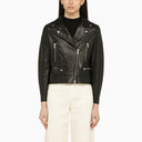Swd By S.W.O.R.D. Black Leather Biker Jacket