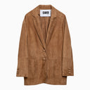 Swd By S.W.O.R.D. Beige Suede Single Breasted Jacket
