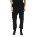 Pantaloni di cotone del logo Alexander McQueen