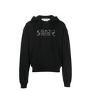 Sweat-shirt à capuche blanche en blanc