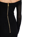 Balmain Off Shoulder Mini Dress
