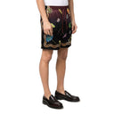 Pantalones cortos de seda estampados de Sunset de Casablanca