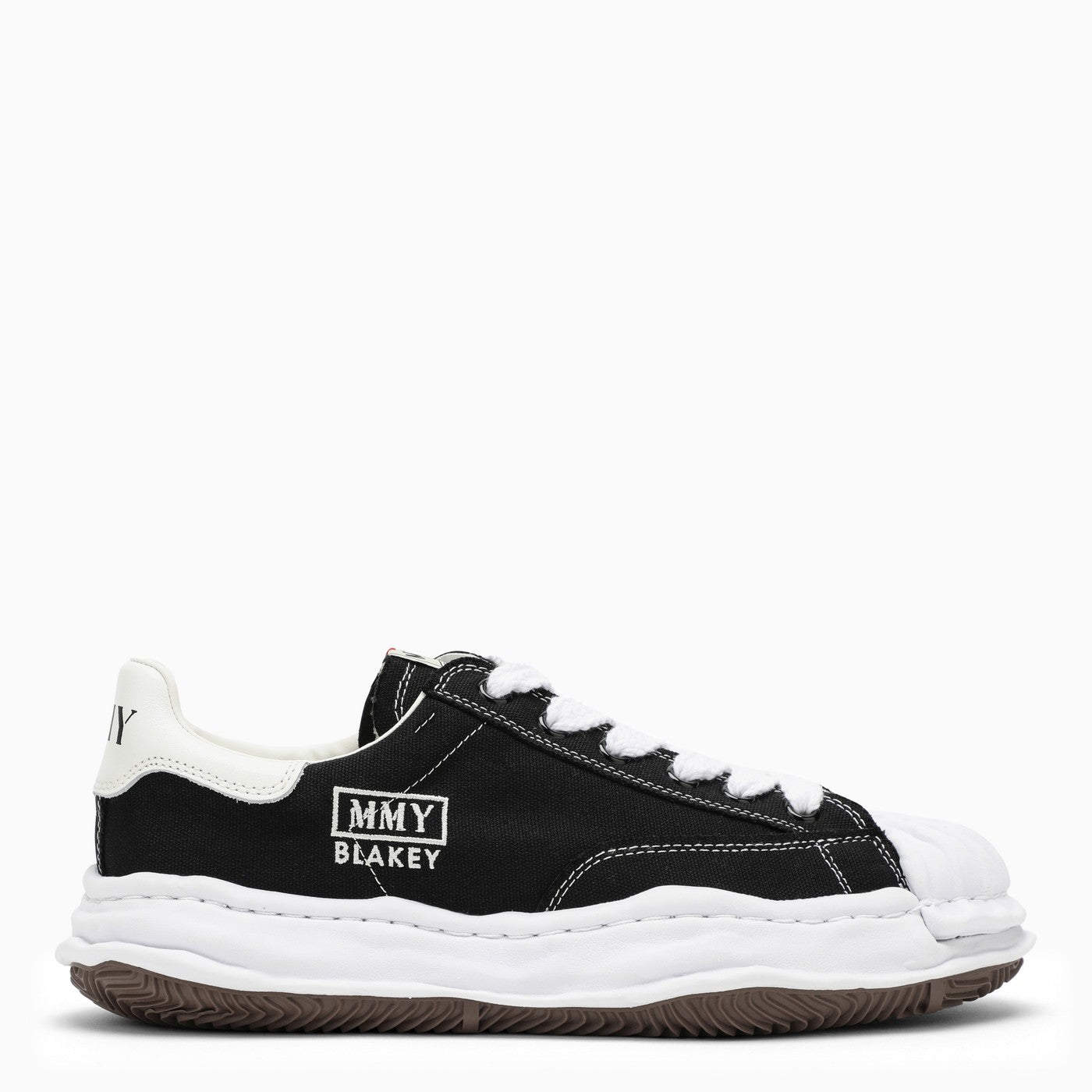 Maison Mihara Yasuhiro Black Canvas Blakey Low Top Sneakers | Balardi