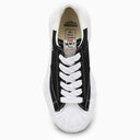 Maison mihara yasuhiro tela nera blakey sneaker top bassi
