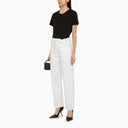 Agolde Milk White Denim Deconstructed Jeans