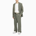 Maison Mihara Yasuhiro Single Breasted Khaki Jacket In Technical Fabric - Balardi