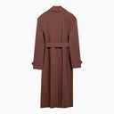 Harris Wharf London Trench Coat Marron à Double Boutonnage AVEC CEENTURE